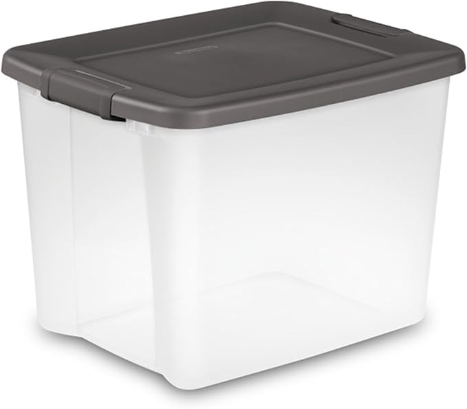 Sterilite 18-Pack Plastic Storage Bins w/ Lids, Shelf Totes Clear Containers - Image 5