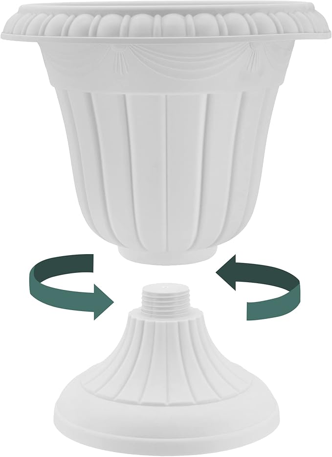 Arcadia Garden Products PL10SL Classic Traditional Plastic Urn Planter - Image 5