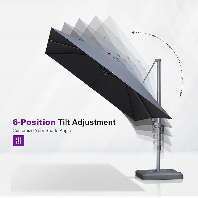 PURPLE LEAF 9 FT Outdoor Umbrella - Image 6