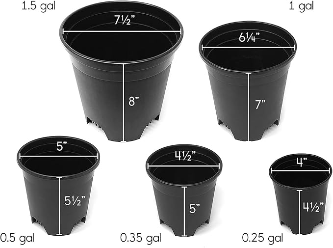 4 Inch Nursery Pot Plastic Planters - Image 5