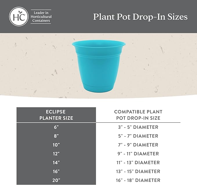 The HC Companies 6 Inch Eclipse Round Planter Pots - Image 6