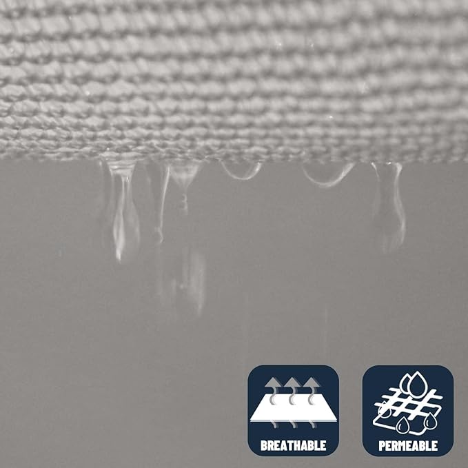 SUNNY GUARD Custom Size 6'x7'x9.2' Silver Grey Sun Shade Sail Right Triangle UV - Image 5