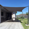 SUNNY GUARD Custom Size 16'x18' Dark Grey Sun Shade Sail Rectangle UV Block by SUNNYGUARD