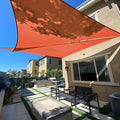 SUNLAX Sun Shade Sail 6' x 8' x 10' Terra Red Rectangle Canopy Sail Shade Cover by SUNLAX