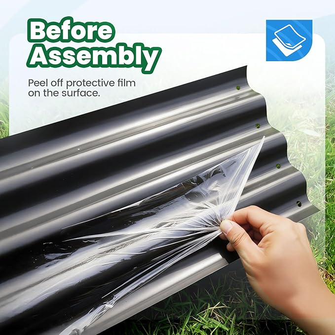Quictent Galvanized Raised Garden Bed 4x3x2ft Tall Garden Bed Extra Height - Image 9