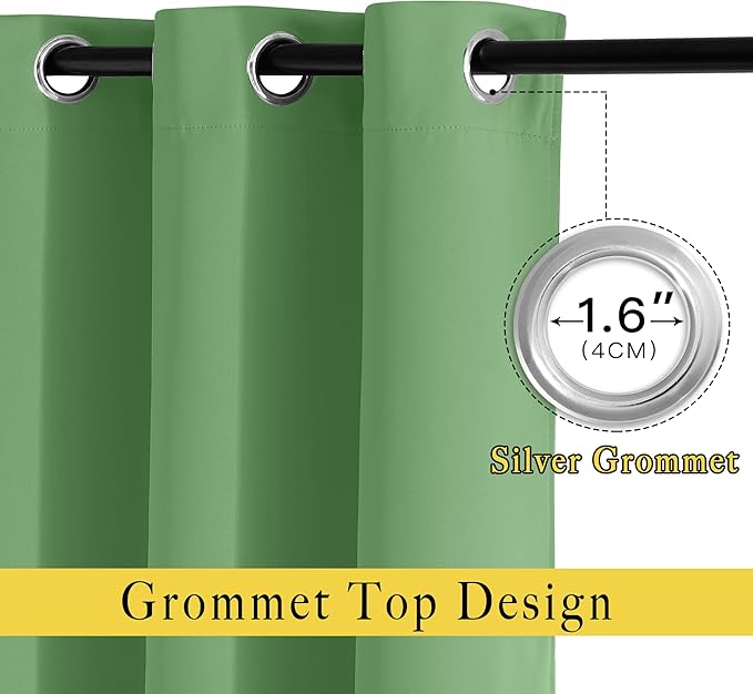 NICETOWN Blackout Curtains for Sliding Glass Door Room Divider Noise Reduce - Image 5