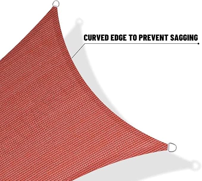 SUNNY GUARD Custom Size 9'x18' Terra Red Sun Shade Sail Rectangle UV Block Shade - Image 7