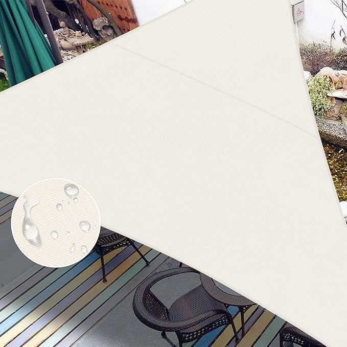 LOVE STORY Right Triangle 8'x12'x14.4' Waterproof Sun Shade Sail Canopy UV Block by LOVESTORY