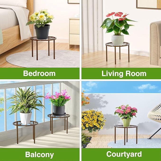 1 PCS Plant Stand, -Heavy Duty Metal Stand Decorates Plants, Anti-Rust Flower - Image 5