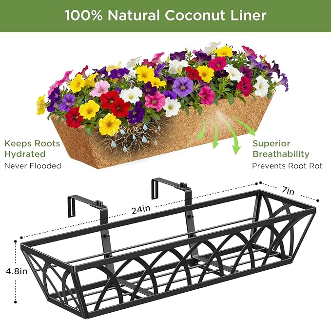Y&M Planter, 24in Metal Box - Image 2