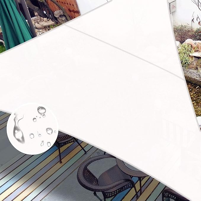 LOVE STORY Right Triangle 12'x14'x18.4' Waterproof Sun Shade Sail Canopy UV by LOVESTORY