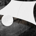 SUNNY GUARD Waterproof Sun Shade Sail 6' x 10' White Rectangle UV Block Sunshade by SUNNYGUARD