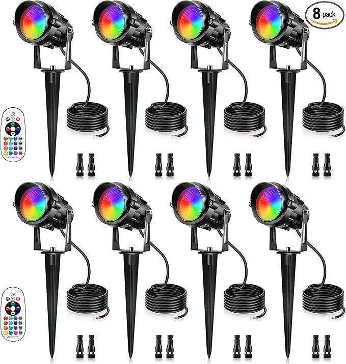 12W RGBW Color Changing Landscape Lights by LemonBest