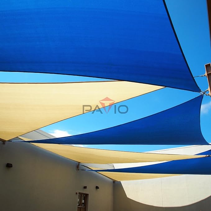 Patio Paradise 18' x 18' x 18' Sun Shade Sail Triangle Canopy Shade Cloth - Image 6