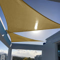SUNNY GUARD Custom Size 5'x10'x11.2' Triangle Sand UV Block Sunshade by SUNNYGUARD