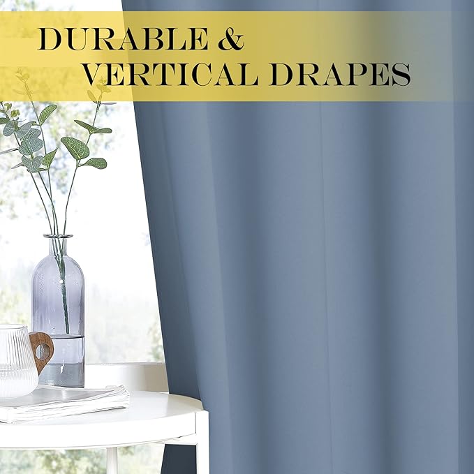NICETOWN Bedroom Curtain Room Darkening Drapery 102 inches Length - Image 4