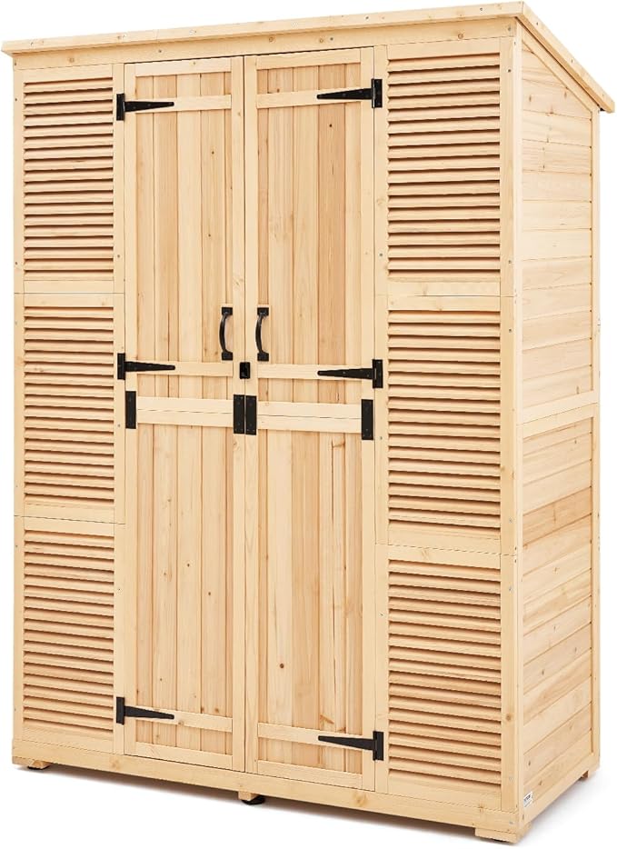 VEVOR Outdoor Storage Shed, Oversize Wooden Outside Storage Cabinet by VEVOR