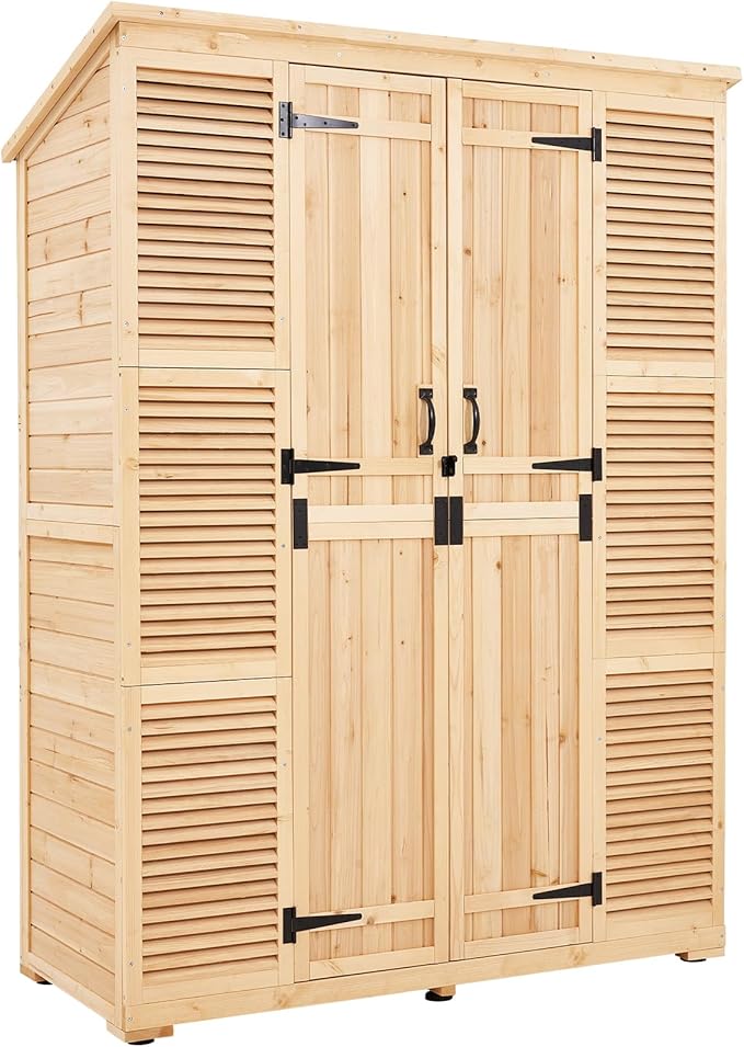 VEVOR Outdoor Storage Shed, Oversize Wooden Outside Storage Cabinet - Image 9