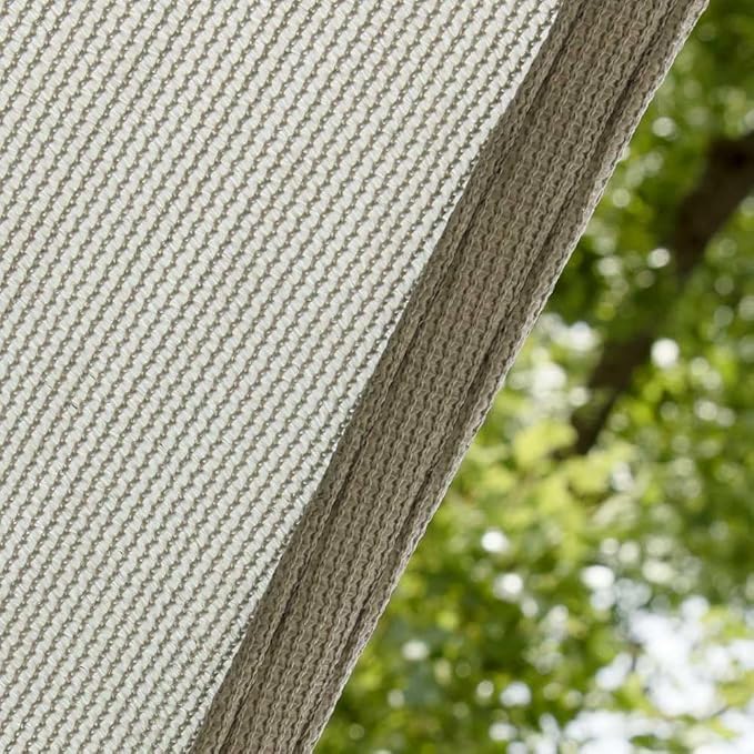 Amgo 10' x 10' x 14' Grey Right Triangle Sun Shade Sail UPF50+ Canopy Awning - Image 8