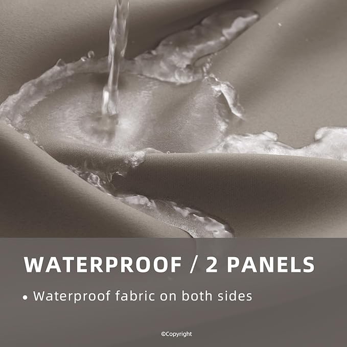 Waterproof Outdoor Curtain W105 x L84 - Image 2