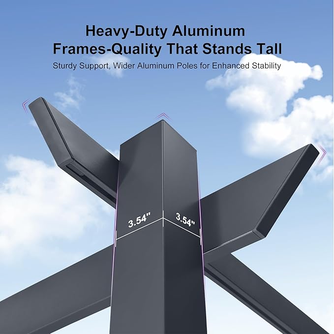 PURPLE LEAF 10' x 13' Aluminum Outdoor Pergola Wind-Resistant Retractable - Image 8