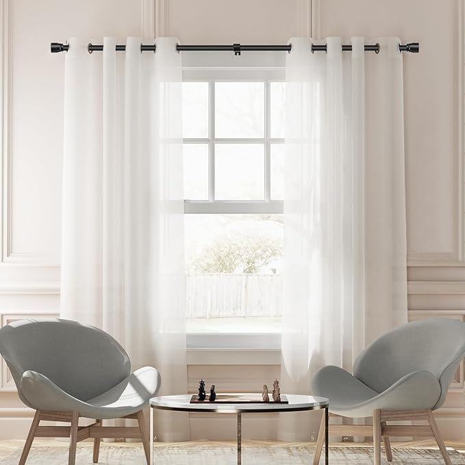 1” Diameter Curtain Rods Itself is 30 to 240 inch 1 Pack Fit 30-234 inch Window - Image 6