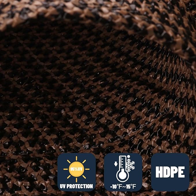 SUNNY GUARD Custom Size 9'x10' Brown Sun Shade Sail Rectangle UV Block Shade - Image 4