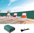 LOVE STORY Custom Size 3'x27' Dark Green Balcony Privacy Screen, UV Block by LOVESTORY