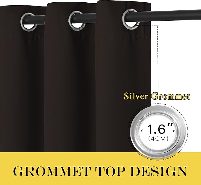 NICETOWN Blackout Drapery Curtain Panel 90 inches Long - Image 6