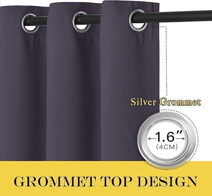 NICETOWN 66 Inch Long Blackout Curtains - Image 5