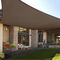 LOVE STORY Custom Size 6'x12' Brown Sun Shade Sail Rectangle UV Block Canopy by LOVESTORY