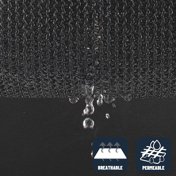 SUNNY GUARD Custom Size 5'x8' Graphite Grey Sun Shade Sail Rectangle UV Block - Image 5