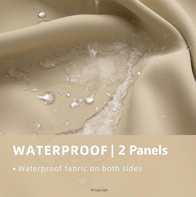 Waterproof Outdoor Curtain W84 x L84 - Image 2