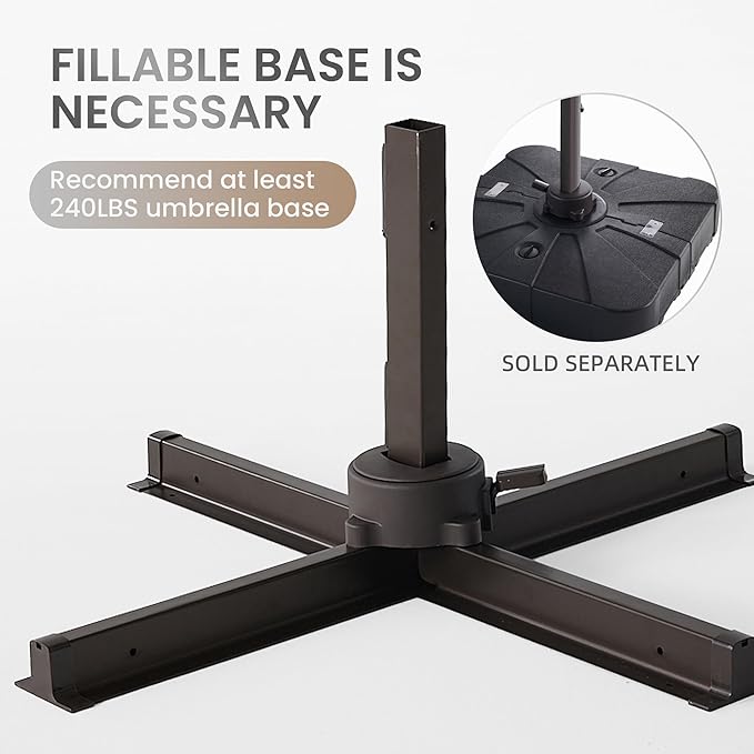 10 X 13 FT Cantilever Patio Umbrella - Image 5