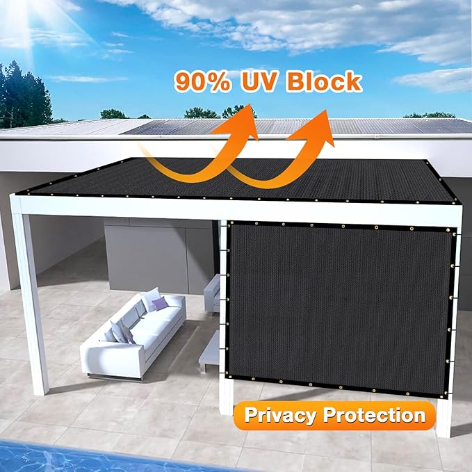 Artpuch Outdoor Pergola Shade Cover 11x18 FT Sun Shade Cloth - Image 3
