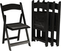 SIMPLEX 72 Black Resin Stackable Folding Chair by Simplex