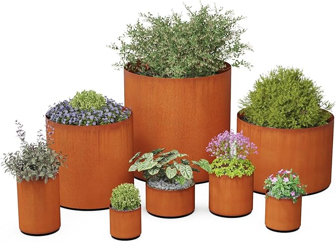 Plantercraft Corten Steel Planters | Large Round Planters - Image 6