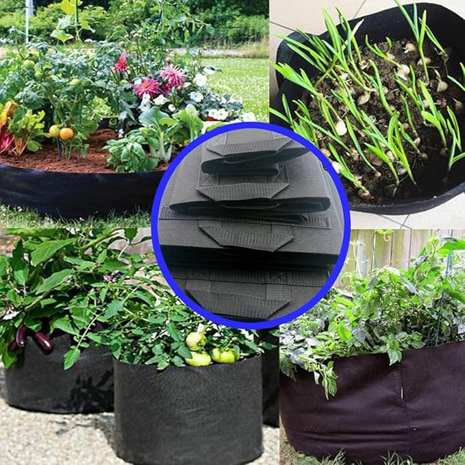 GROWTNT 5 Gallon Grow Bags 24 Pack, 5 Gallon Fabric Pots, Garden Bags to Grow - Image 5