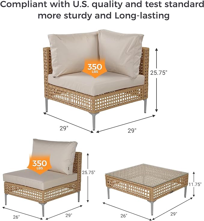 Grand patio 15-Piece Patio Furniture Set - Image 8