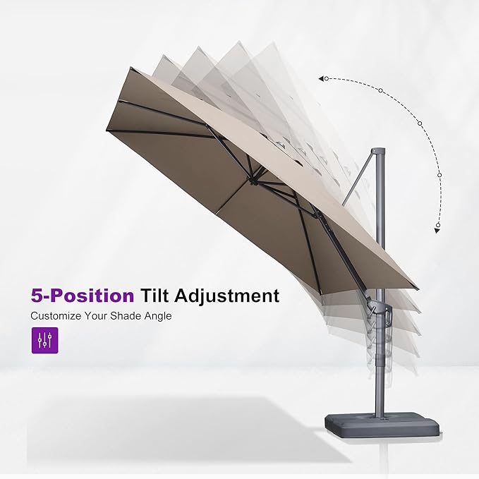PURPLE LEAF 8 FT Outdoor Umbrella - Image 6
