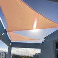 SUNNY GUARD Custom Size 13'x13'x18.4' Peach Fuzz Sun Shade Sail Right Triangle by SUNNYGUARD