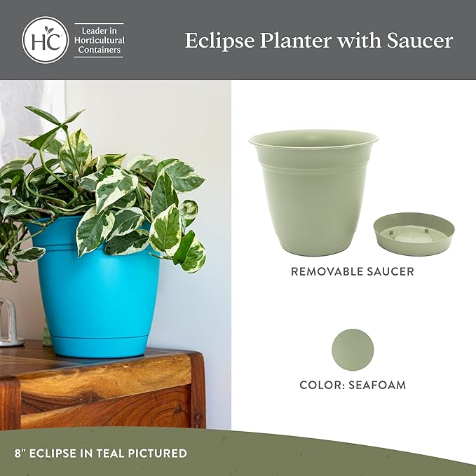 The HC Companies 6 Inch Eclipse Round Planter Pots - Image 2