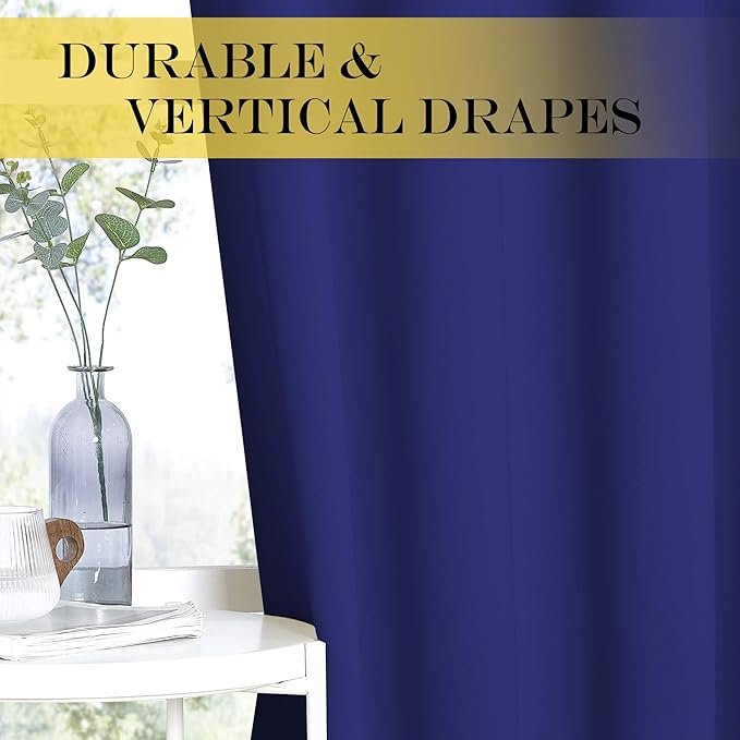 NICETOWN Blackout Drapery Curtain Panel 90 inches Long - Image 4
