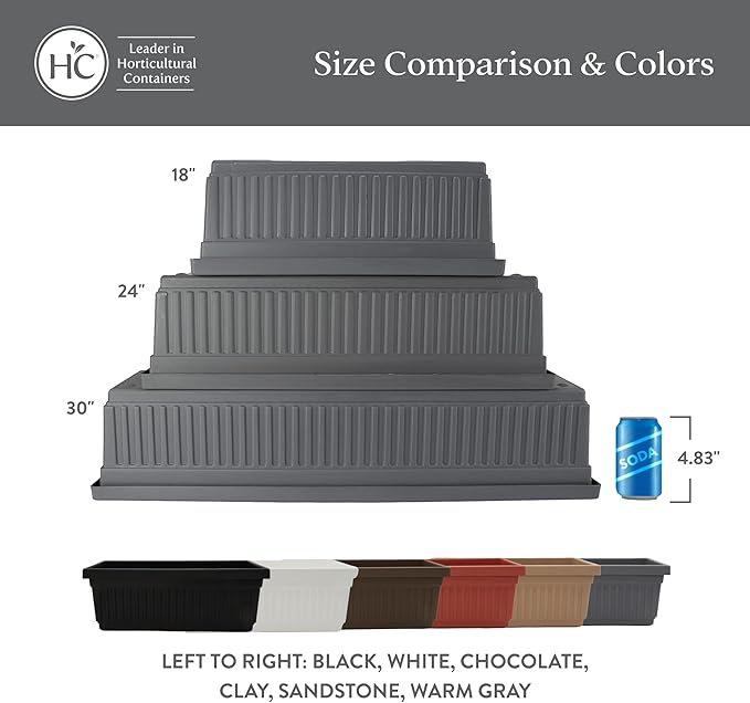 The HC Companies Venetian Window Planter Box w/Drain Plug - Image 6