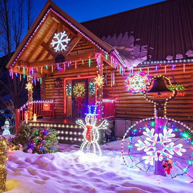 49Ft LED Rope Lights for Outside, 18 Colors Changing Outdoor Fairy String Lights - Image 7