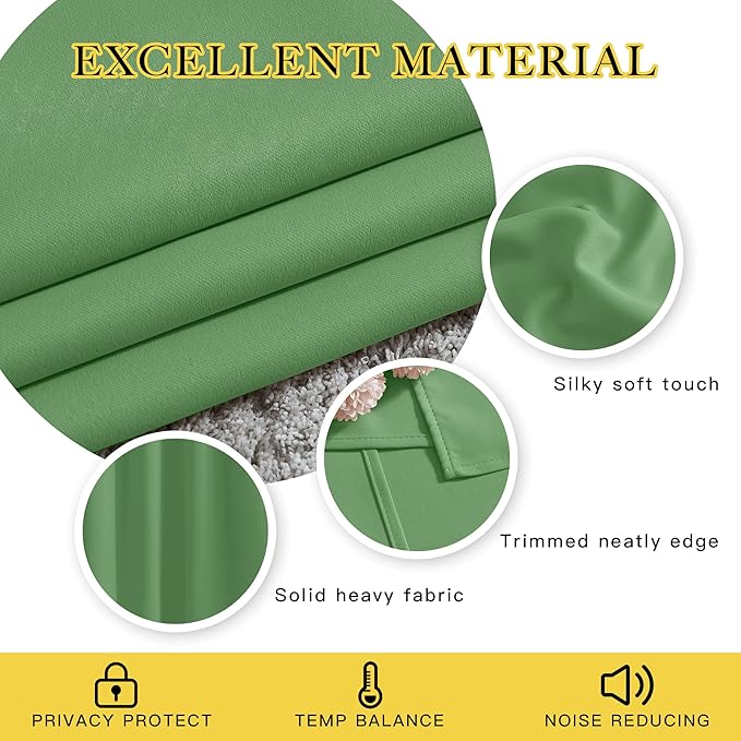 NICETOWN Blackout Window Curtain 90 inch Length - Image 3