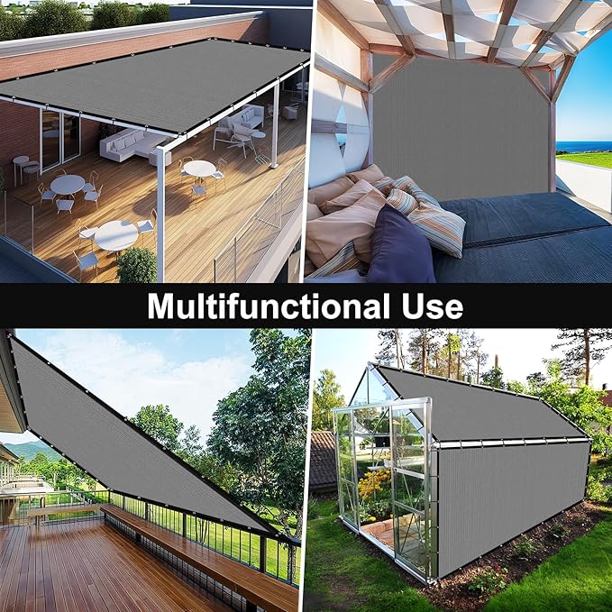Artpuch 90% Sun Shade Cloth, 6 x 10 FT Pergola Shade Cover Canopy - Image 8