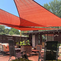 LOVE STORY Custom Size 5'x5'x7.1' Terra Red Sun Shade Sail Right Triangle by LOVESTORY