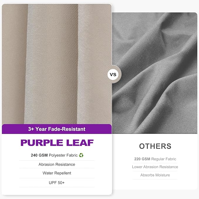 PURPLE LEAF 8.2' X 11.5' Left-right Tilting Patio Umbrella Outdoor Cantilever - Image 4