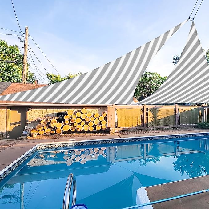 E&K Sunrise 10' x 10' x 10' Sun Shade Sail Triangle Canopy Shade Cover UV Block by EKSUNRISEINC